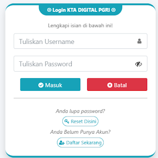 Register PGRI Solok - Persatuan Guru Republik Indonesia Cabang Solok